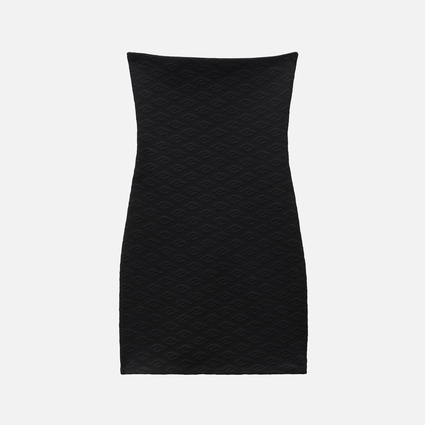 Alexander Wang Skewed Logo Jacquard Dress - Creamy Black