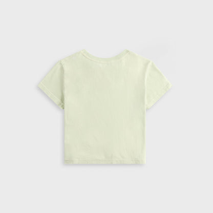 Agolde Adine Shrunken Tee - Mint Cream
