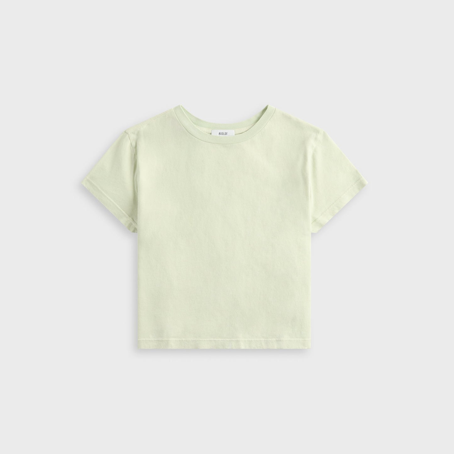 Agolde Adine Shrunken Tee - Mint Cream