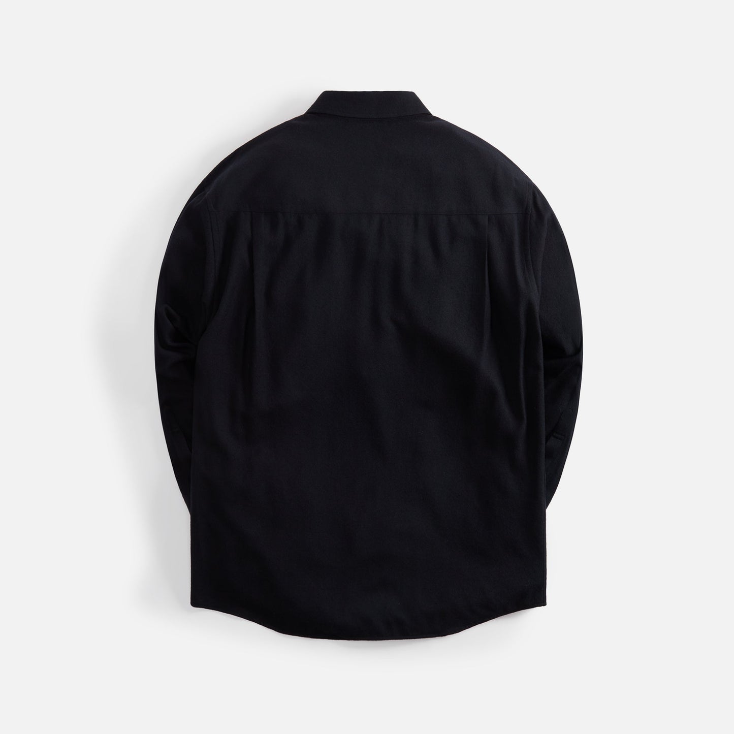 Auralee Airy Wool Viyella Shirt - Dark Navy