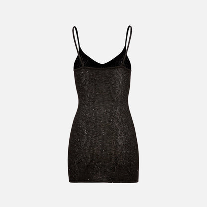 Asta Resort Delilah Mini Dress - Black Sequin