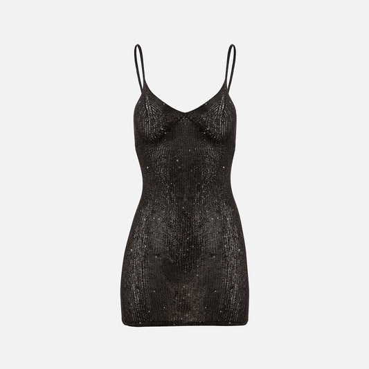 Asta Resort Delilah Mini Dress - Black Sequin