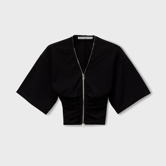 Alexander Wang Zipper Tee - Black