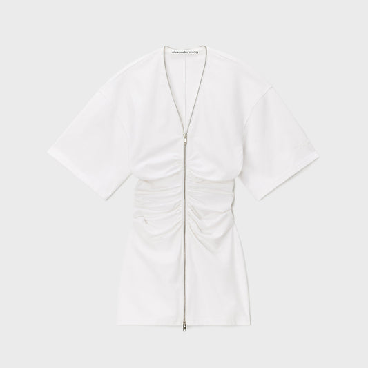 Alexander Wang Zipper Tee Dress - White