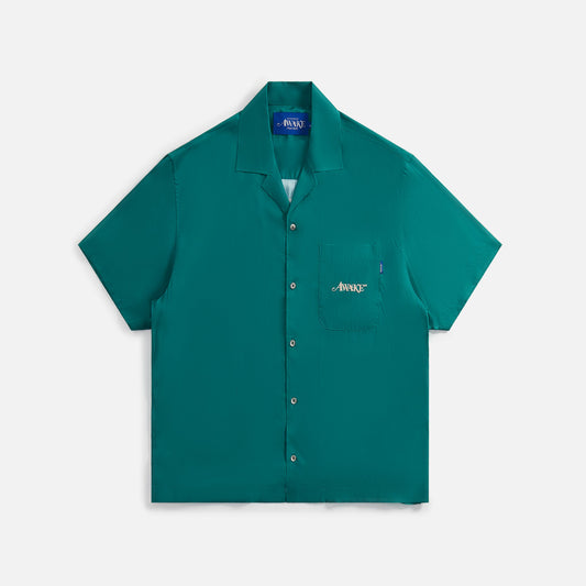 Awake NY Dice Printed Rayon Camp Shirt - Jade
