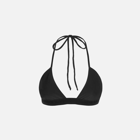 Brandon Blackwood Logo Halter Bikini Top - Black