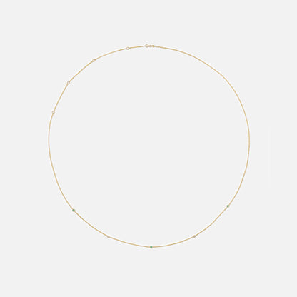 Isa Grutman Diamond Emerald Belly Chain - Gold