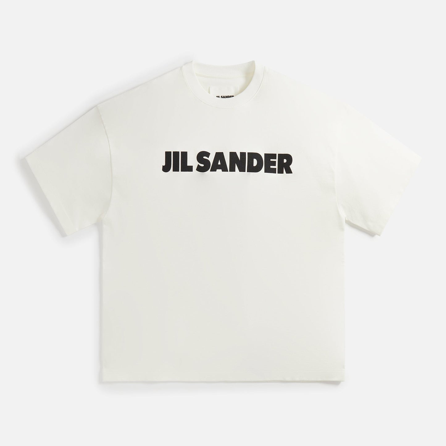 Jil Sander Stiff Heavyweight Cotton Jersey Porcela - Natural
