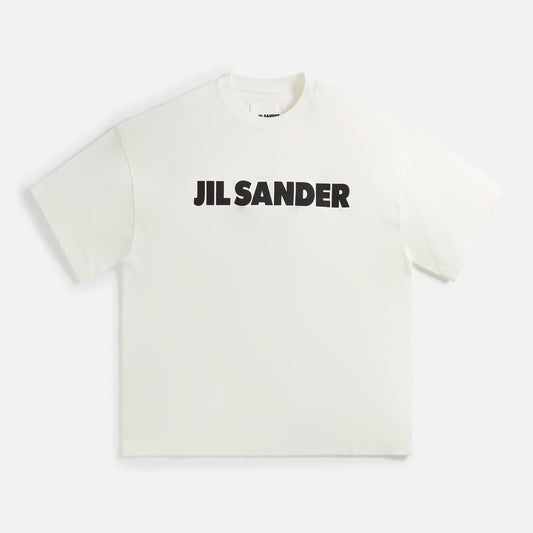 Jil Sander Stiff Heavyweight Cotton Jersey Porcela - Natural