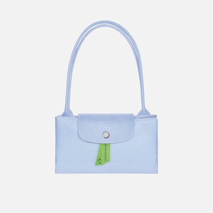 Longchamp Le Pliage Green Small Shoulder Tote - Sky Blue