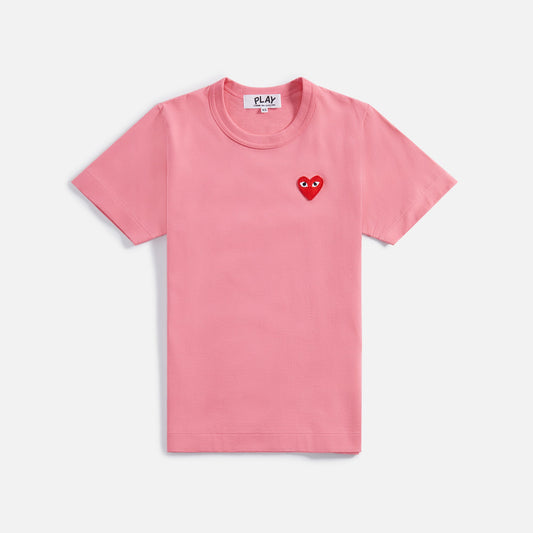 Comme des Garçons Women's Play Tee - Pink