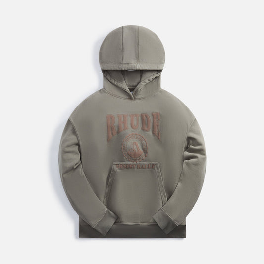Rhude Cropped Desert Valley Hoodie - Elephant