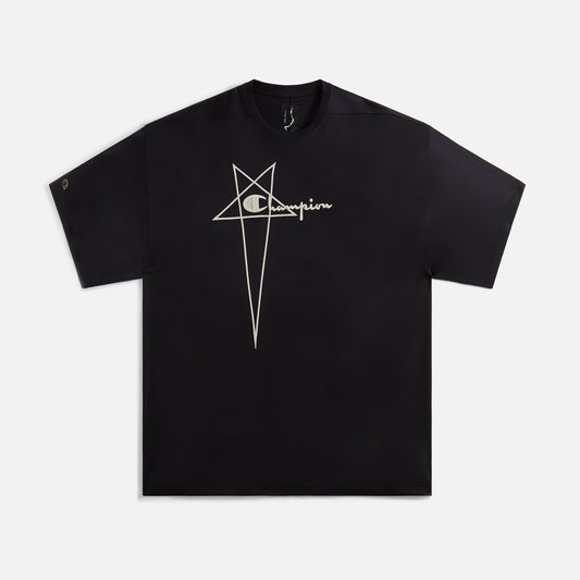 Rick Owens x Champion Tommy Tee - Black
