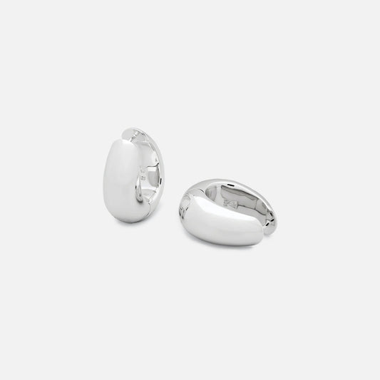 Tom Wood Medium Ice Hoop - Silver