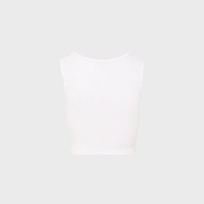 Vivienne Westwood Cropped Rib Vest - White