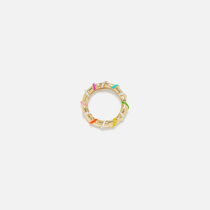 Yvonne Leon Bague Twistee Rainbow Ring - Multi